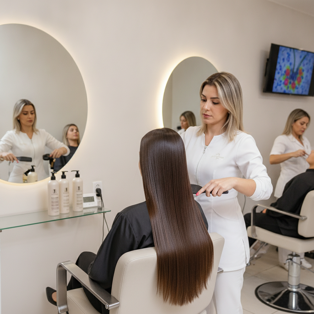 Com que frequência fazer progressiva no cabelo em Goiânia