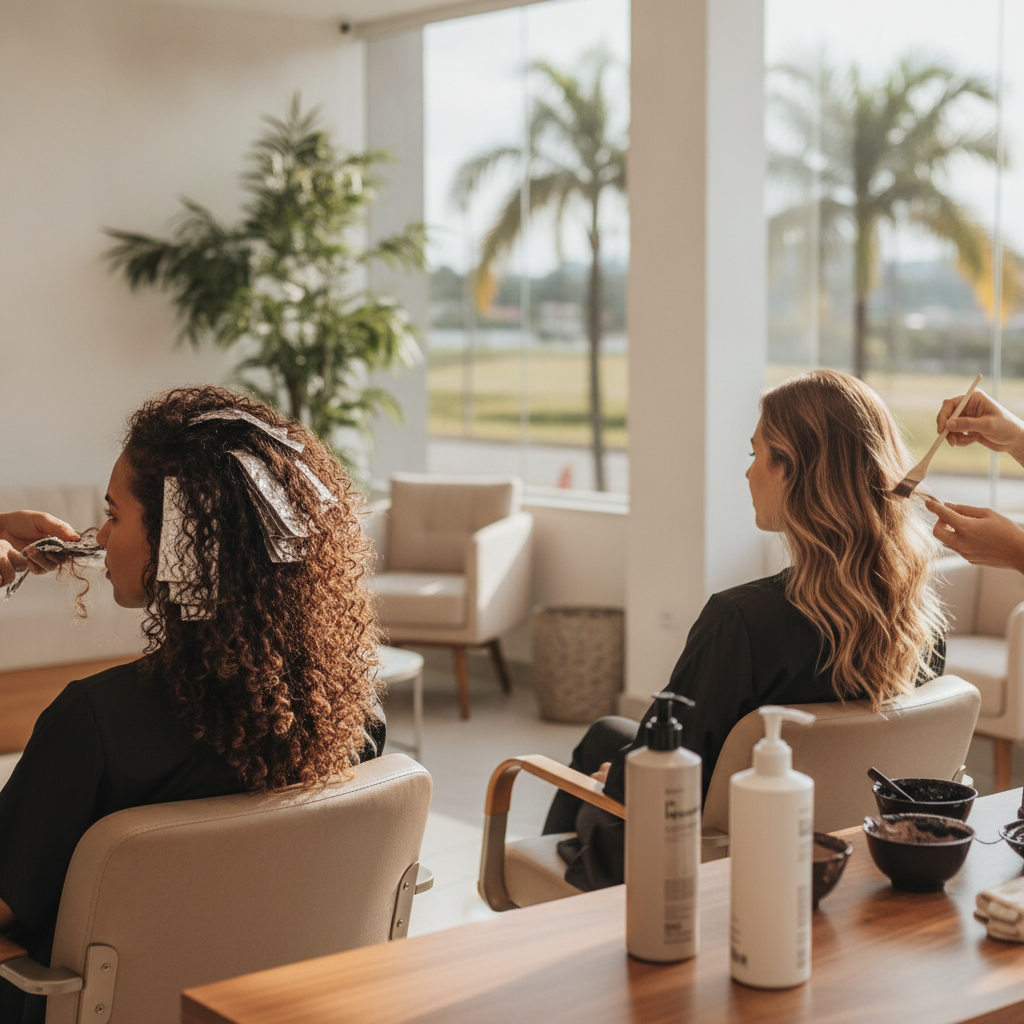 Diferença de Mechas e Luzes no Cabelo em Goiânia
